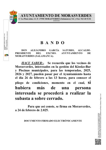 RECUERDO BANDO GESTIÓN PISCINAS 2025-2027
