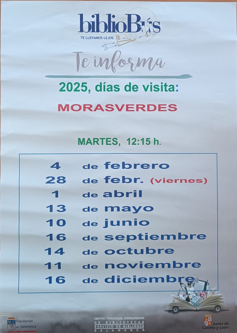 VISITAS BIBLIOBUS AÑO 2025